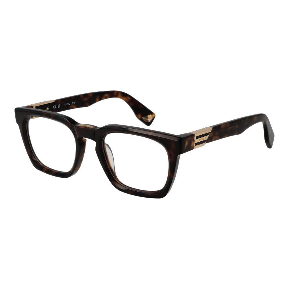 Police Brown Cellulose Acetate Glasses (Frames)