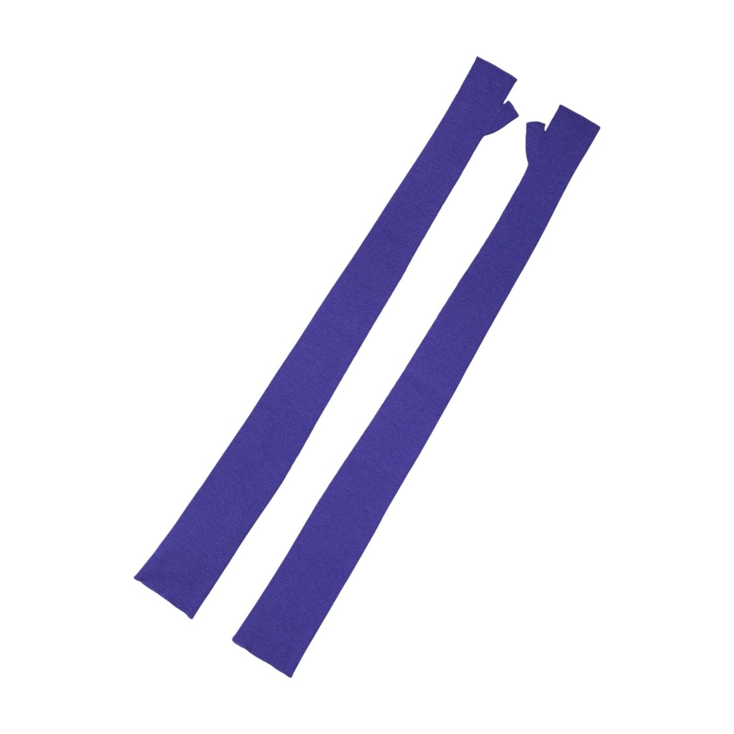 Dolce & Gabbana Violet Wool Fingerless Elbow Length Mitten Gloves