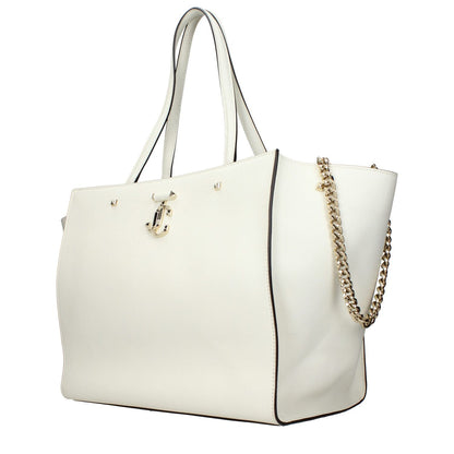 Jimmy Choo White Leather Shoulder Bag
