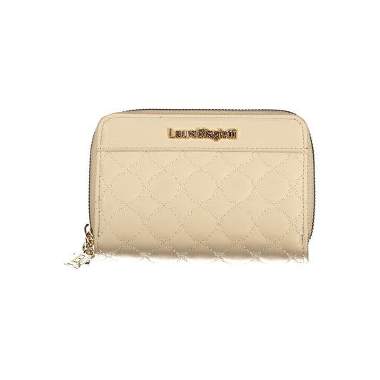 Laura Biagiotti Beige Polyurethane Women Wallet