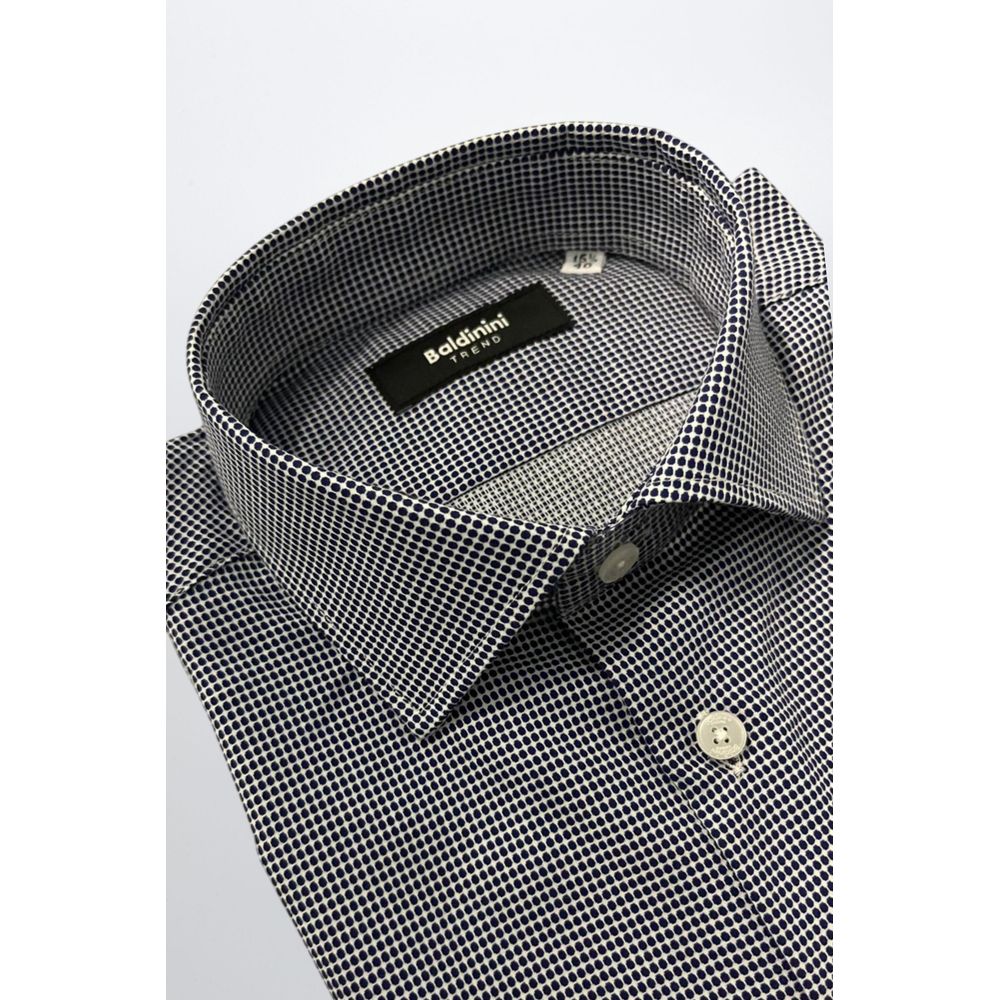 Baldinini Trend Blue Cotton Shirt