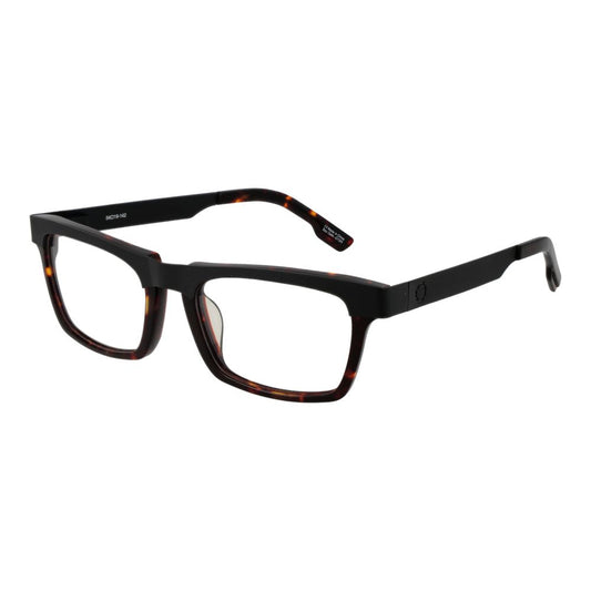 Spy Black Metal & Plastic Glasses (Frames) with full-rim rectangle design and unisex style, featuring demo lenses and a black frame.