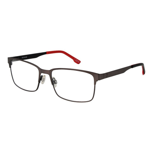 Sleek Spy Black Plastic Glasses (Frames) in a full-rim, rectangle design with demo lenses for a modern, unisex look and comfort.