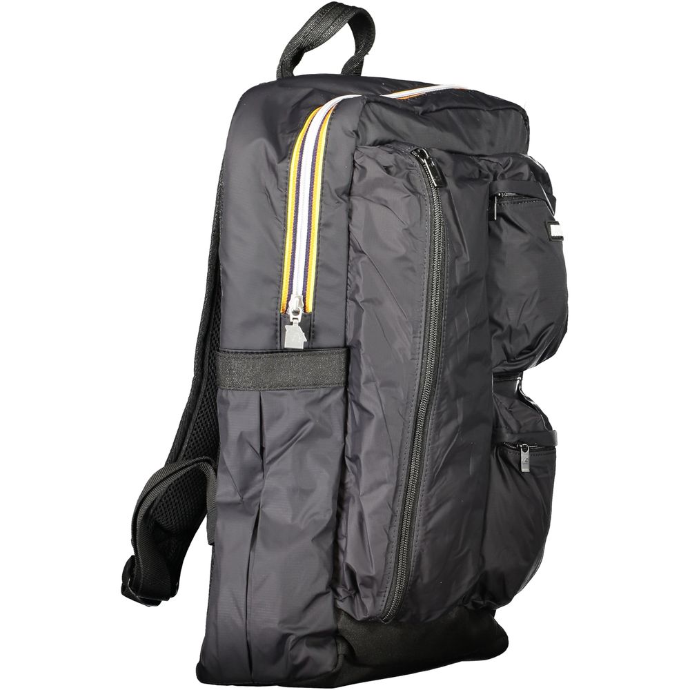K-WAY Black Nylon Men Backpack