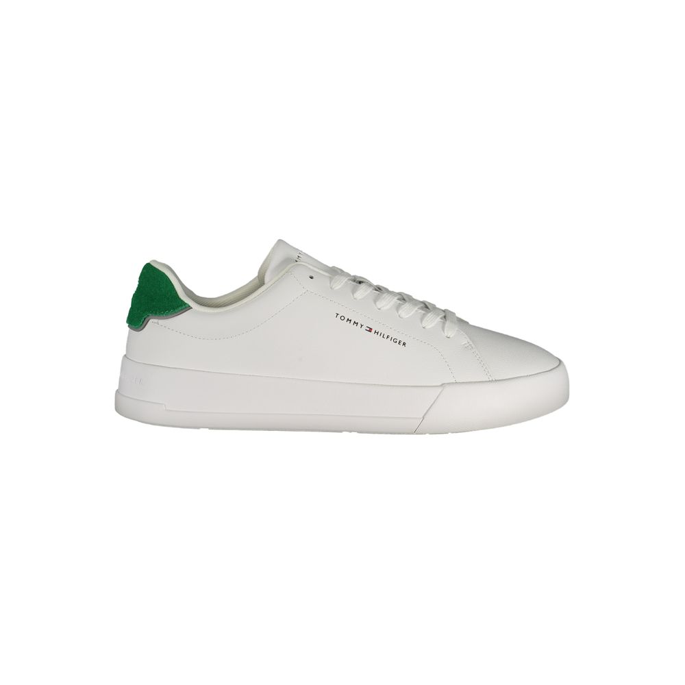 Tommy Hilfiger White Polyurethane Men Sneaker 1728,67403481248,Athletic - Sneakers - Shoes,EU40/US7,EU41/US8,EU42/US9,EU43/US10,EU44/US11,EU45/US12,EU46,Men,New with tags,Shoes,Sneakers - Shoes,Tommy Hilfiger,White
