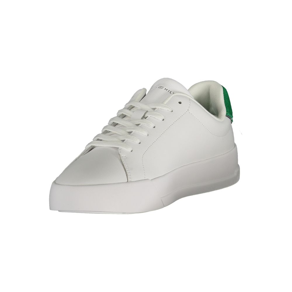 Tommy Hilfiger White Polyurethane Men Sneaker 1728,67403481248,Athletic - Sneakers - Shoes,EU40/US7,EU41/US8,EU42/US9,EU43/US10,EU44/US11,EU45/US12,EU46,Men,New with tags,Shoes,Sneakers - Shoes,Tommy Hilfiger,White