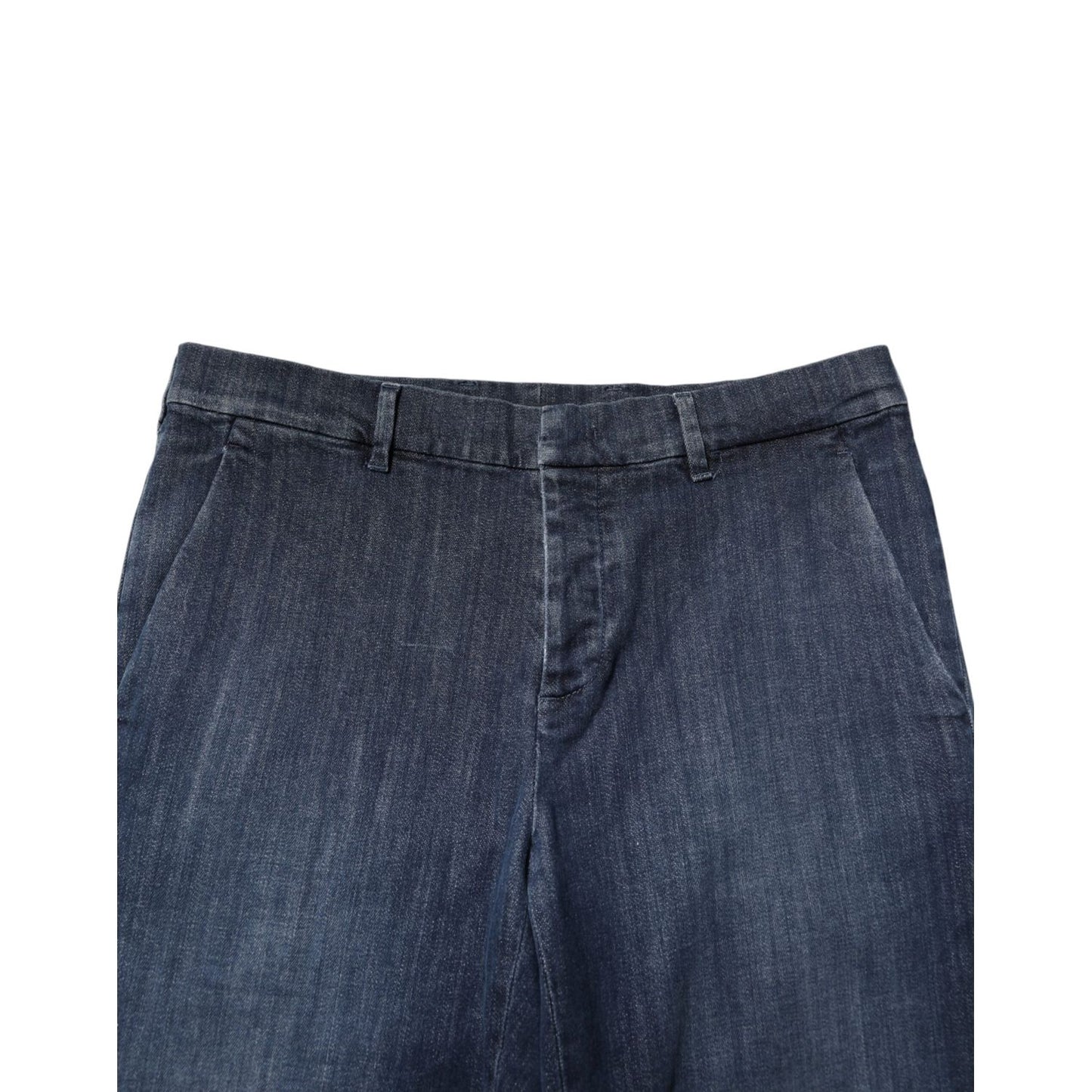 Prada Dark Blue Mid Waist Skinny Fit Men Denim Trouser Jeans