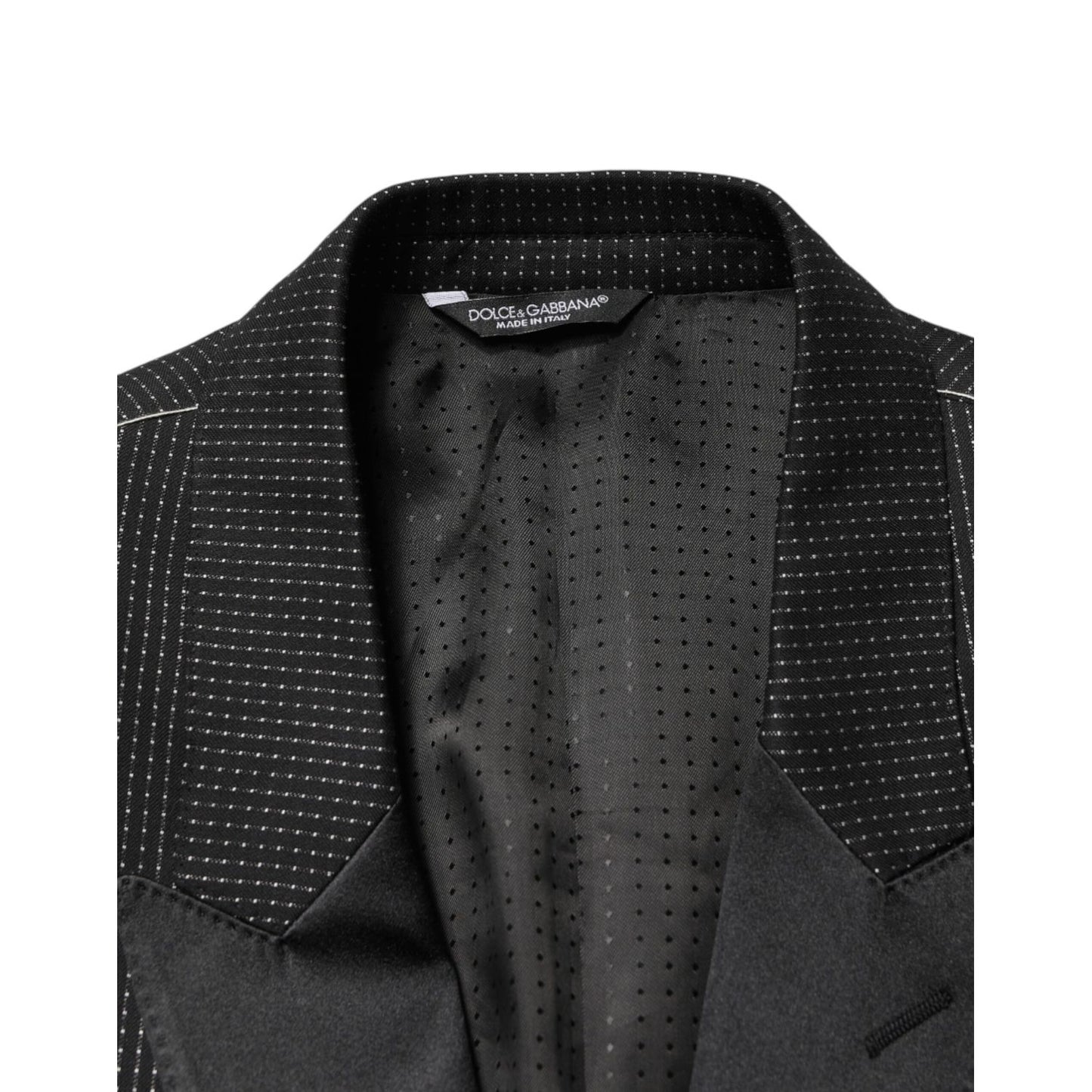 Dolce & Gabbana Black Fantasy Single Breasted Jacket Blazer