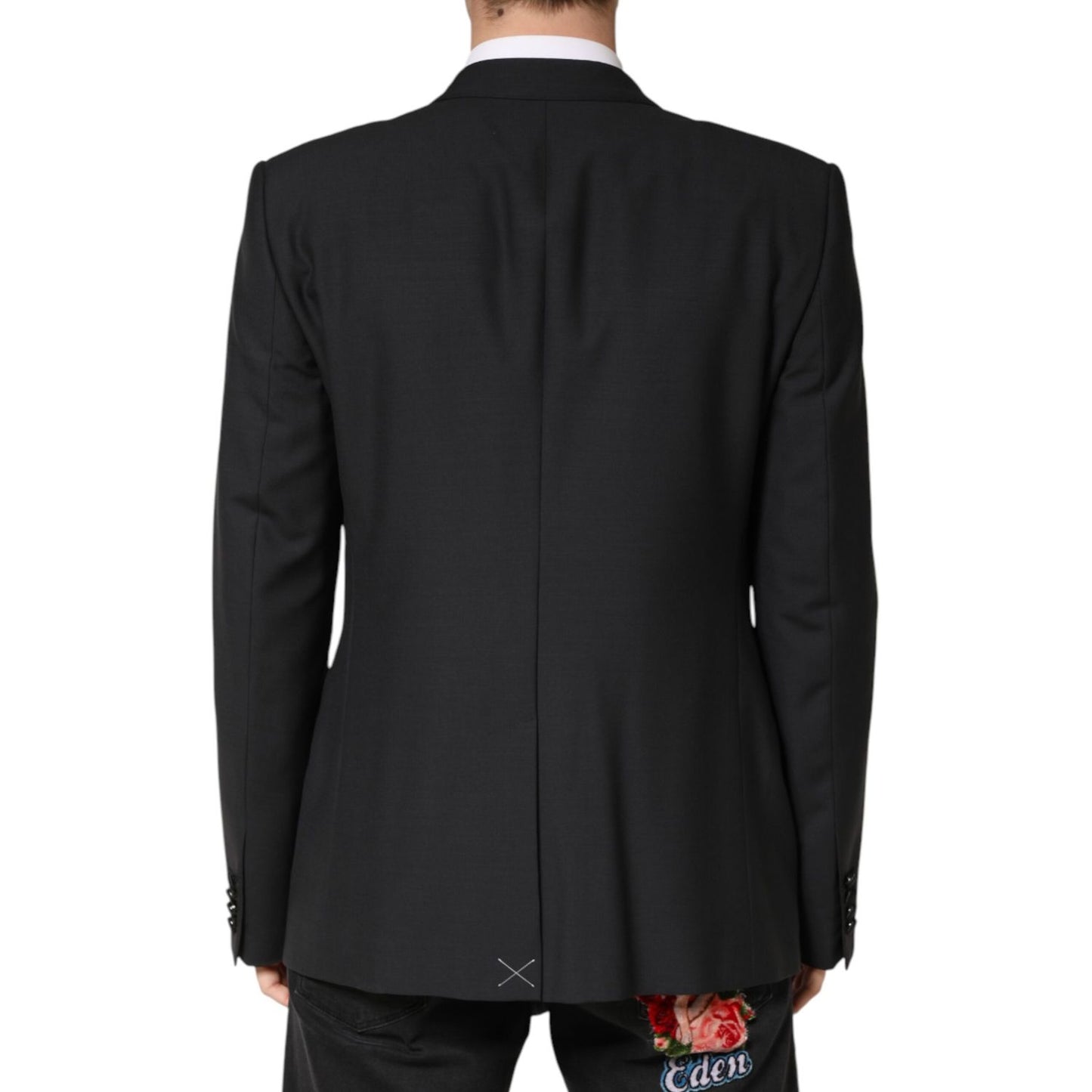 Dolce & Gabbana Black MARTINI Single Breasted Jacket Blazer