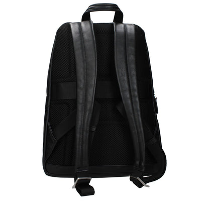 Piquadro Black Leather Backpack 1728,75667636384,Backpacks - Bags,Bags,Black,Men,New with tags,Piquadro