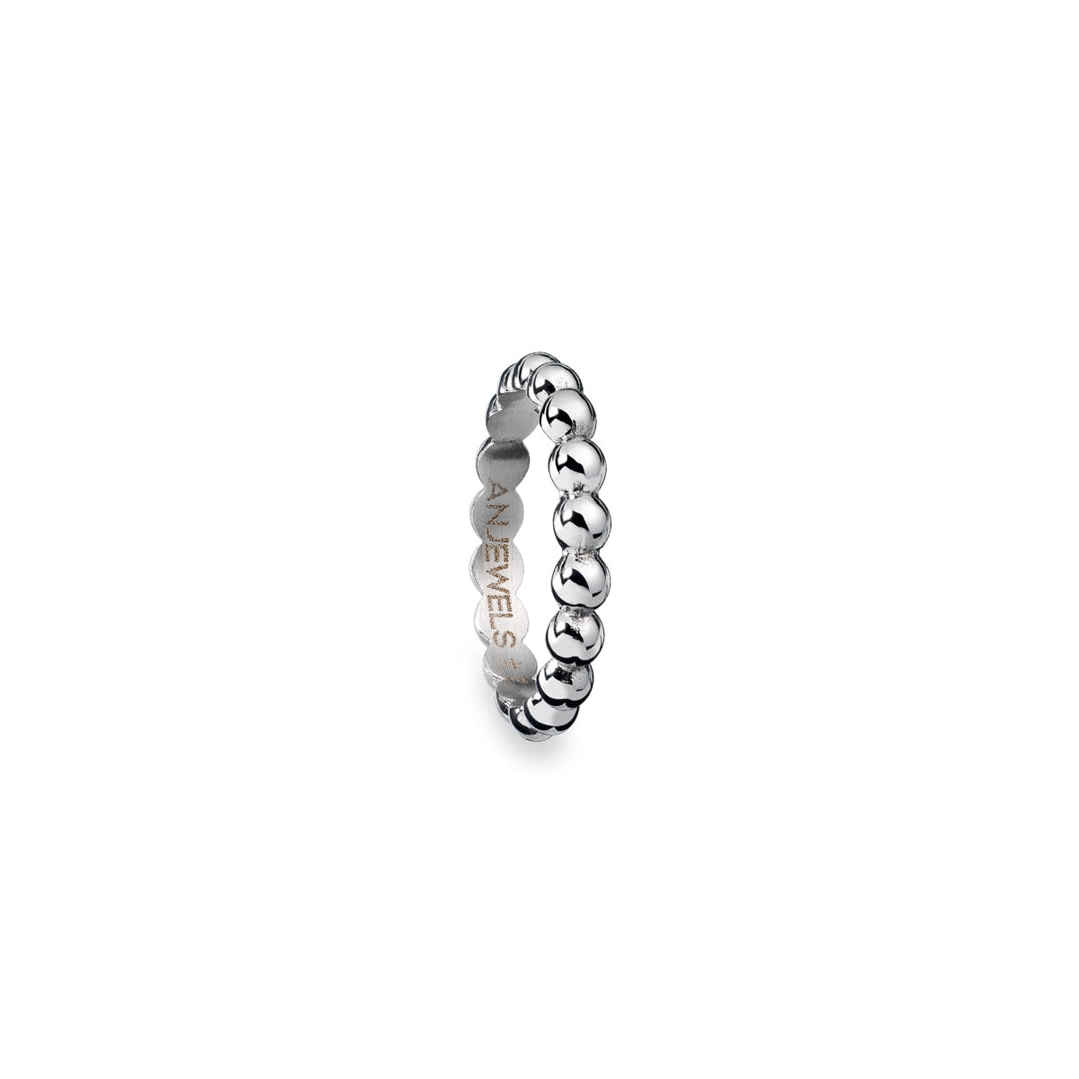 AN JEWELS JEWELRY Mod. AR.R1NS07S-7 silver ring with beaded design