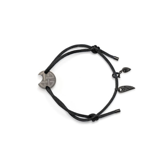 AN JEWELS JEWELRY Mod. AV.BGLBGUBK black cord bracelet with charms