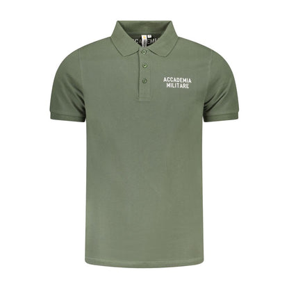 Accademia Militare Green Cotton Polo Shirt