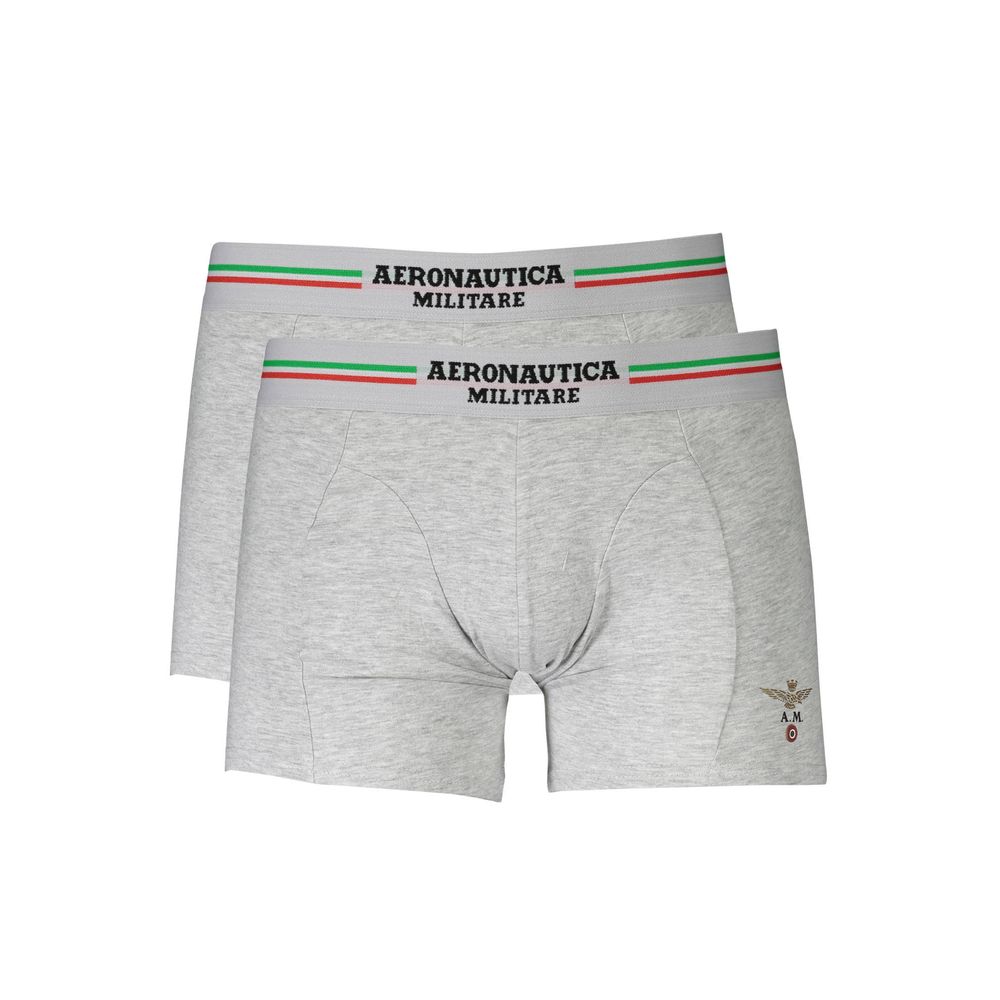 Aeronautica Militare Brown Cotton Men Boxer