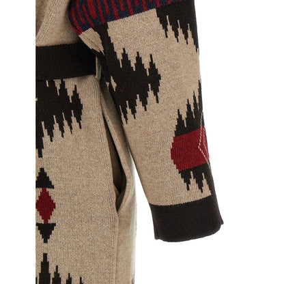 Alanui Multicolor Virgin Wool Coat
