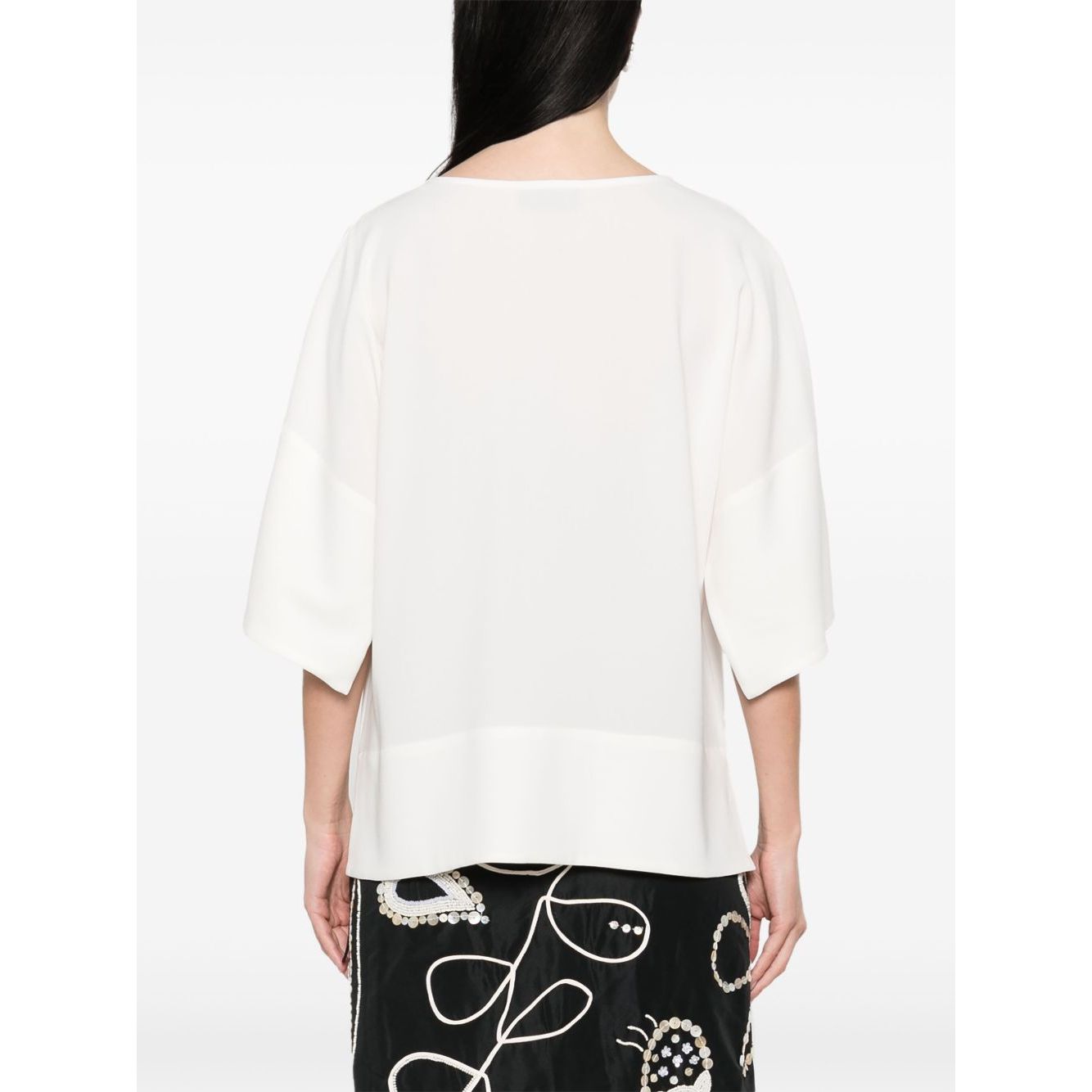 Alberto Biani Blouse with teardrop opening