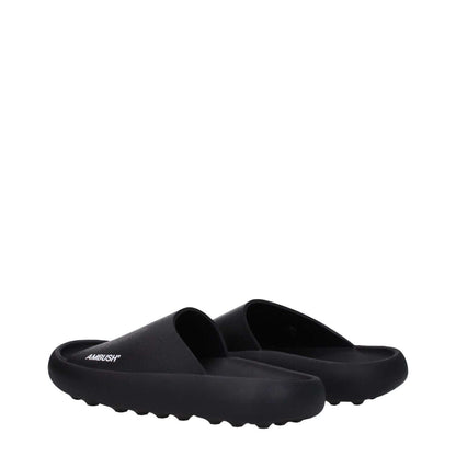 Ambush Black Cotton Slippers