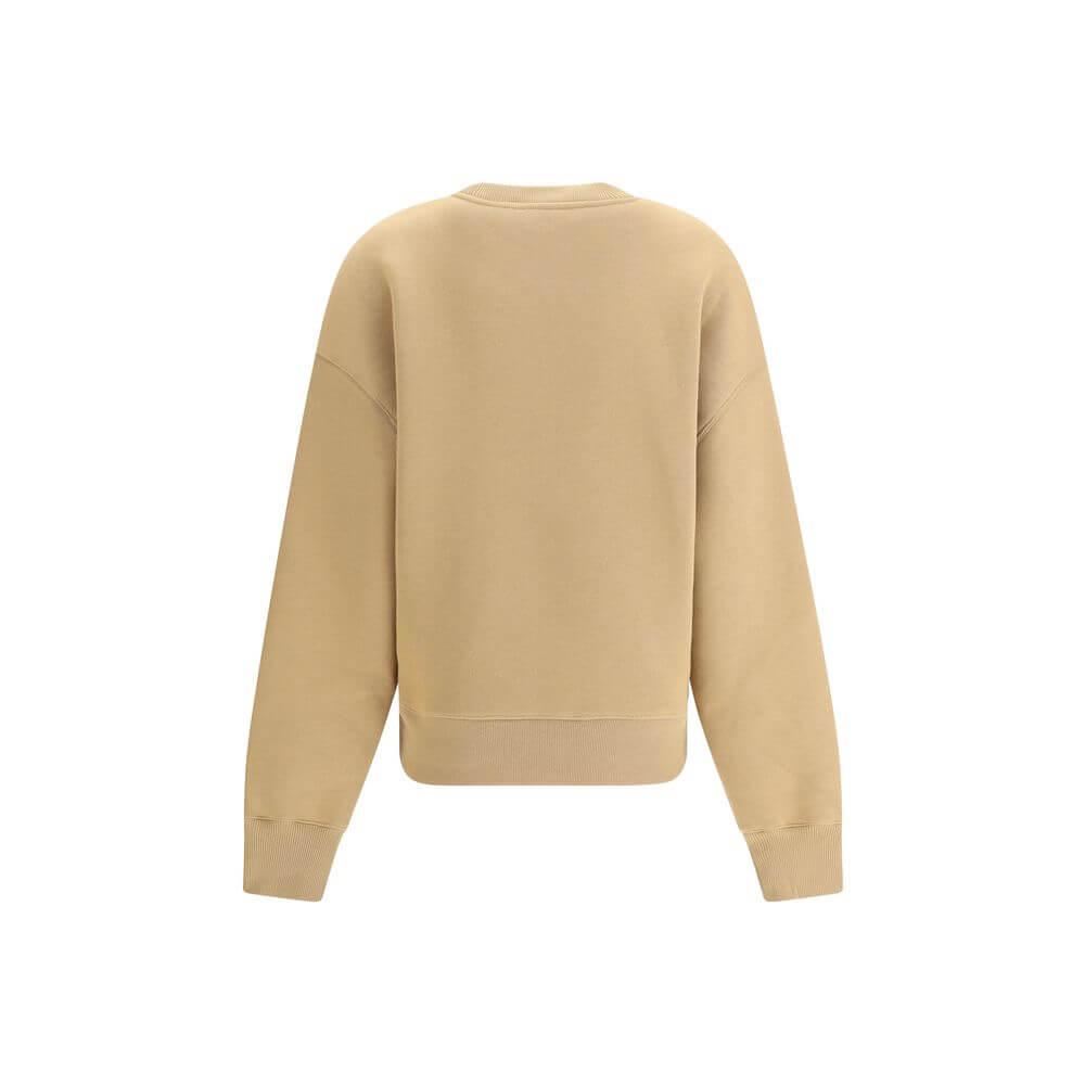 Ami Paris Beige Cotton Sweatshirt