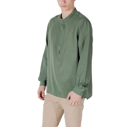 Antony Morato Green Lyocell Shirt