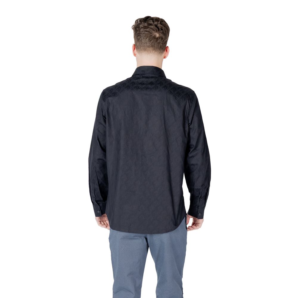 Armani Exchange Blue Cotton Shirt