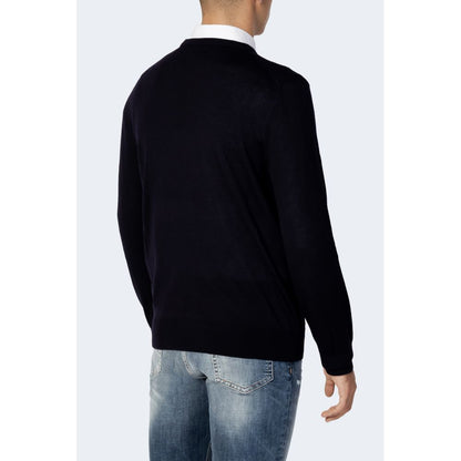 Armani Exchange Blue Wool Sweatshirt