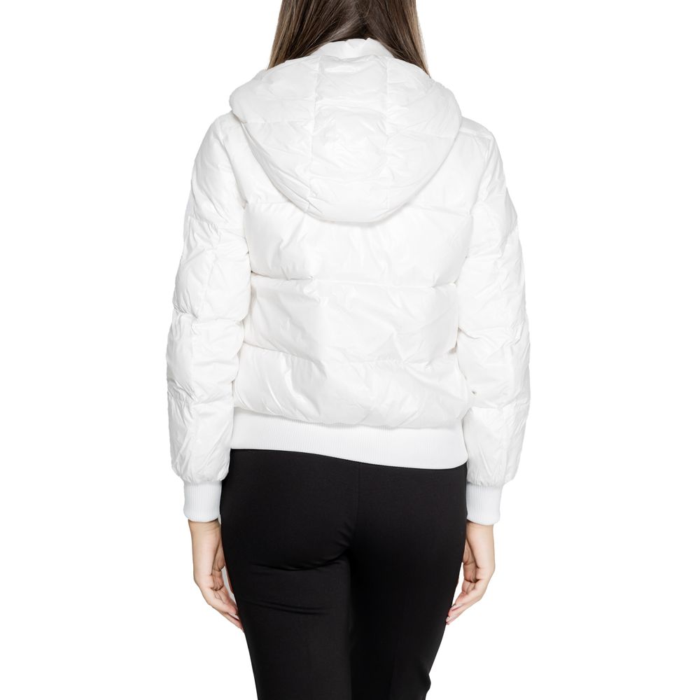 Armani Exchange White Polyamide Coat