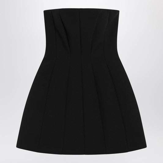 Max Mara Pianoforte Black bustier dress in sablÃ&copy;