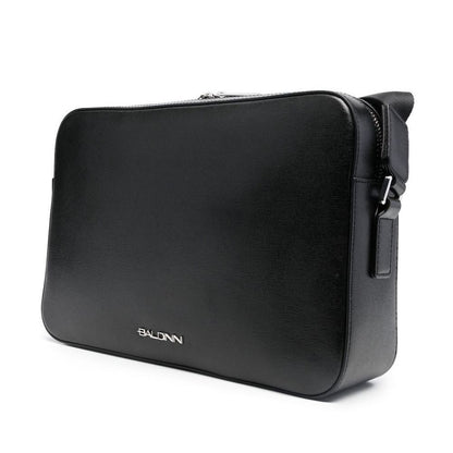 Baldinini Trend Black Calfskin Shoulder Bag