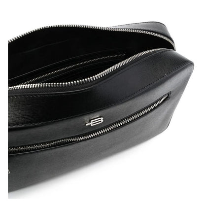 Baldinini Trend Black Calfskin Shoulder Bag