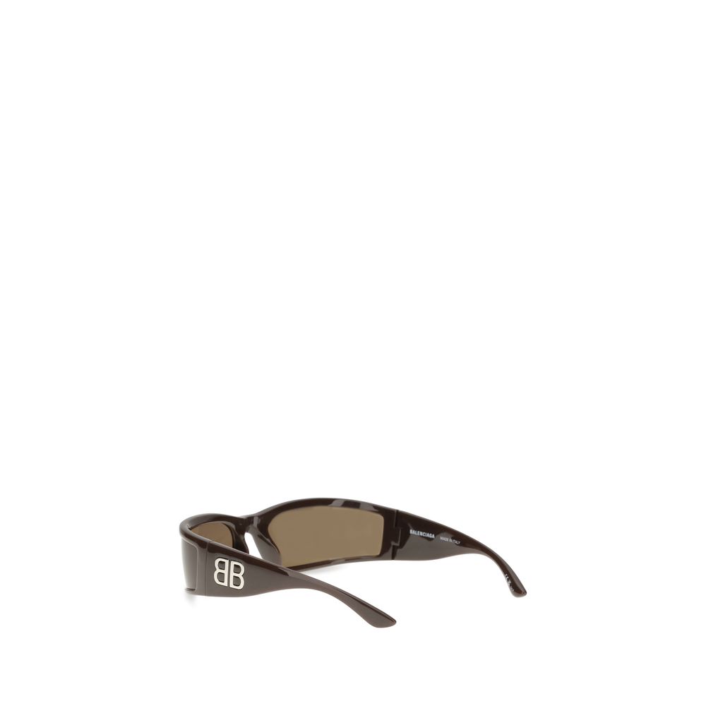 Balenciaga Brown Acetate Sunglasses