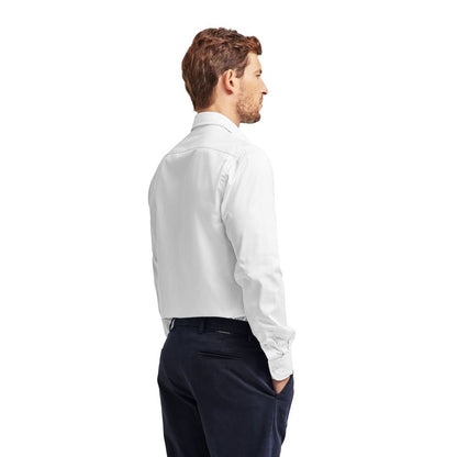 Ballantyne White Cotton Dress Shirt