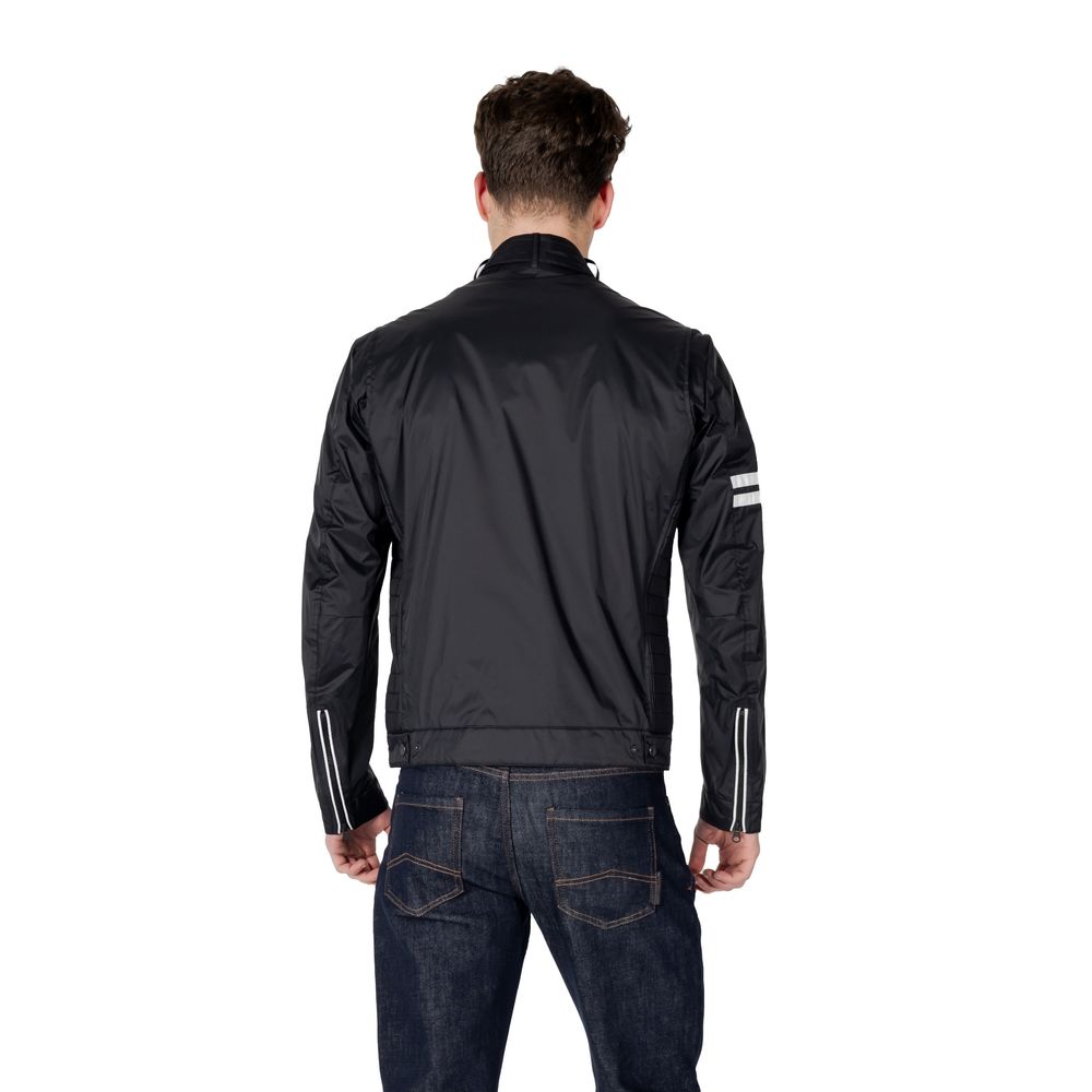 Blauer Black Polyamide Biker Jacket