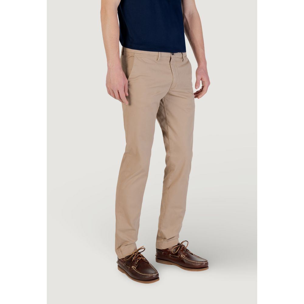 Borghese Beige Cotton Skinny Pants