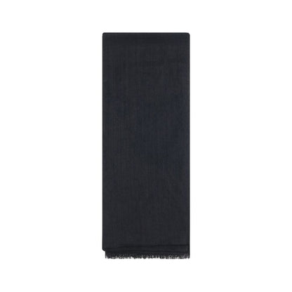 Brunello Cucinelli Black Cashmere Scarf featuring silk blend with casual and sophisticated style, ideal for AW25, 90x90 dimensions.