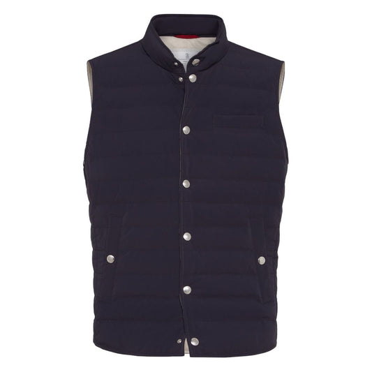 Brunello Cucinelli Bonded taffeta lightweight down vest
