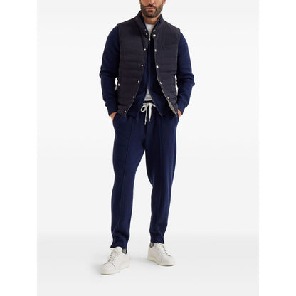 Brunello Cucinelli Bonded taffeta lightweight down vest