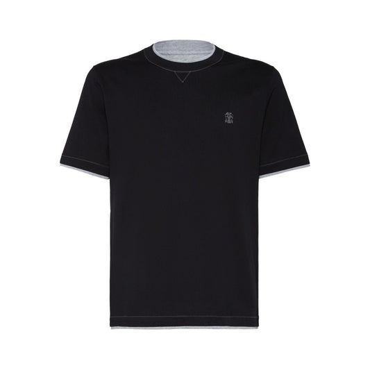 Brunello Cucinelli Contrast-stitching T-shirt