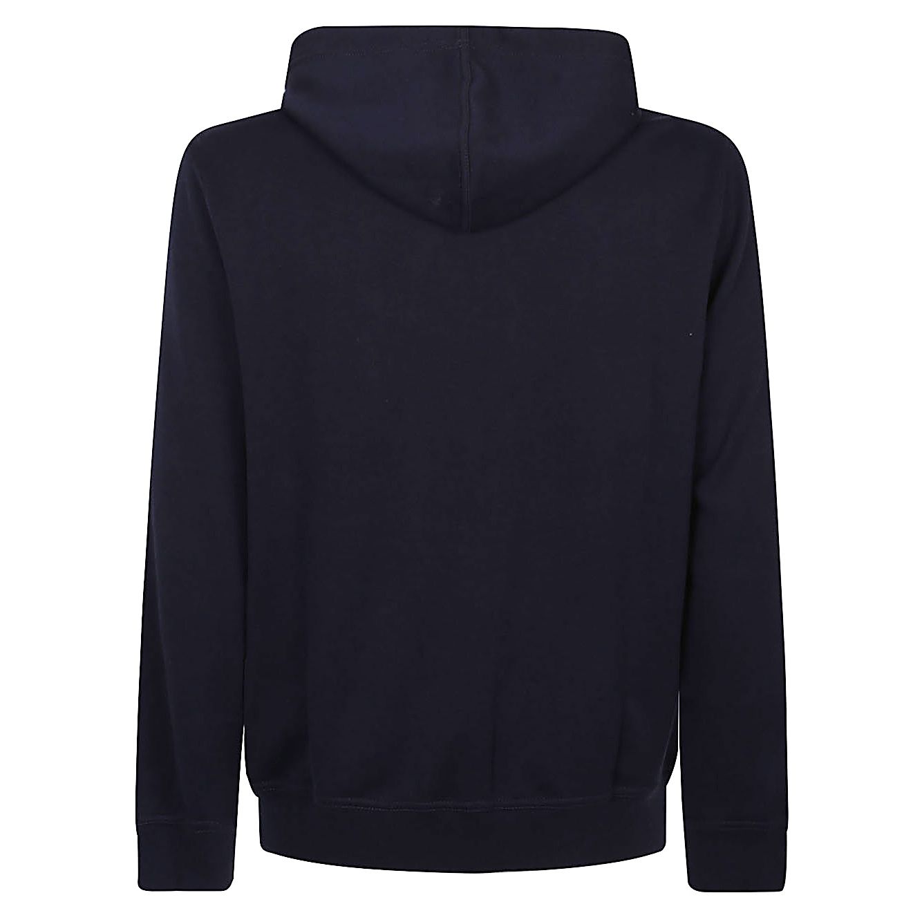 Brunello Cucinelli Sweaters Blue, cobalt blue hoodie with drawstring, long sleeves, and pouch pockets, ideal for stylish comfort.