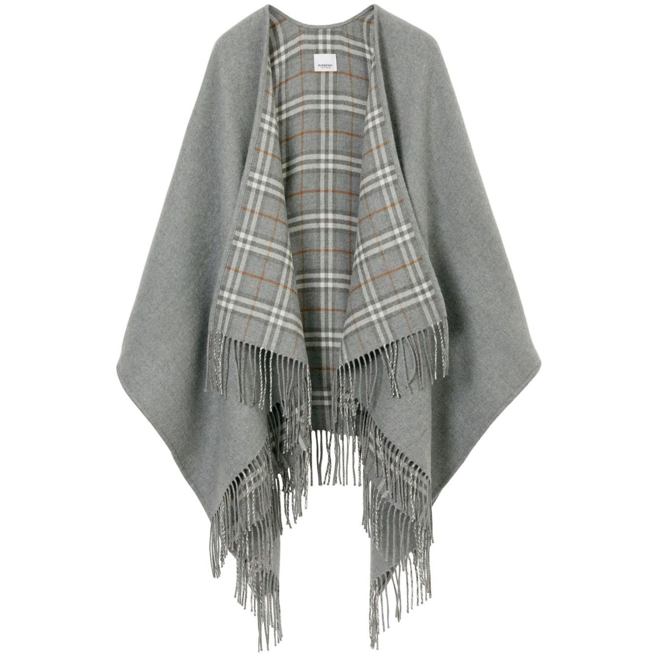 Burberry Vintage Check Reversible Wool Cape