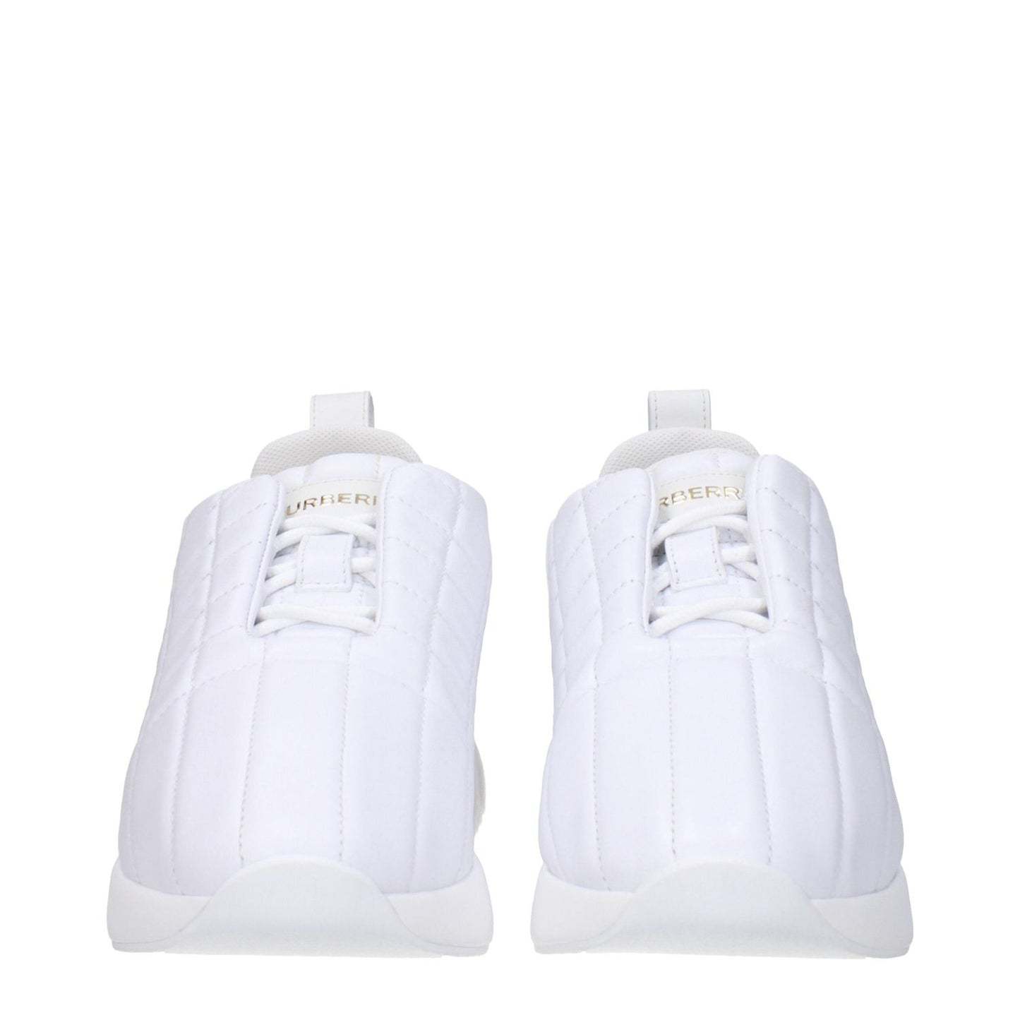 Burberry White Leather Sneakers