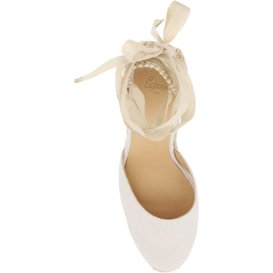 CASTANER lurex carina wedge espadrilles Sandals CASTANER Light Gray
