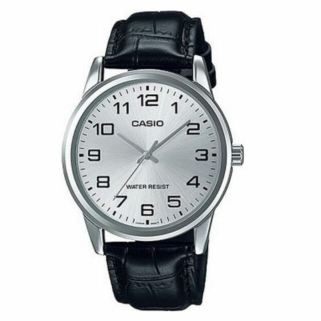 CASIO COLLECTION Mod. ONLY TIME. LEATHER - SILVER