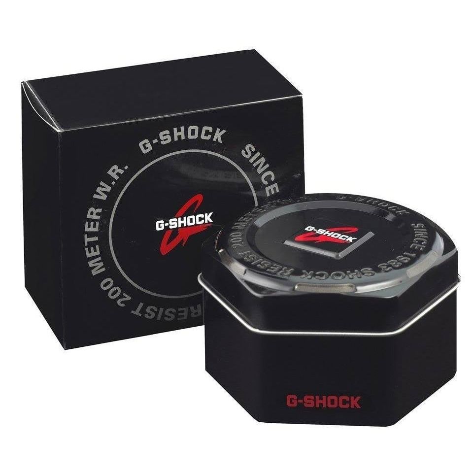 Official packaging of CASIO G-SHOCK Mod. THE ORIGIN - FORGOTTEN FUTURE SERIE, showing branded box and case.