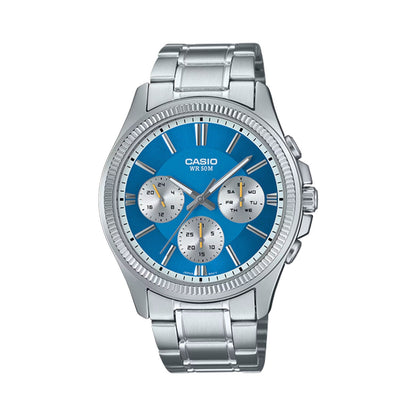 CASIO Mod. DAY DATE MULTIFUNCTION - LIGHT BLUE WATCHES