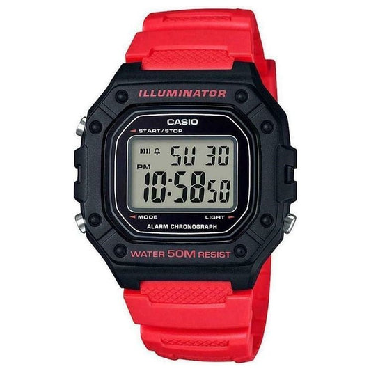 ?CASIO TIMELESS COLLECTION Mod. SPORT ILLUMINATOR WR 50M. ALARM. CHRONOGRAPH - BLACK - VIVID (Brilliant color) WATCHES
