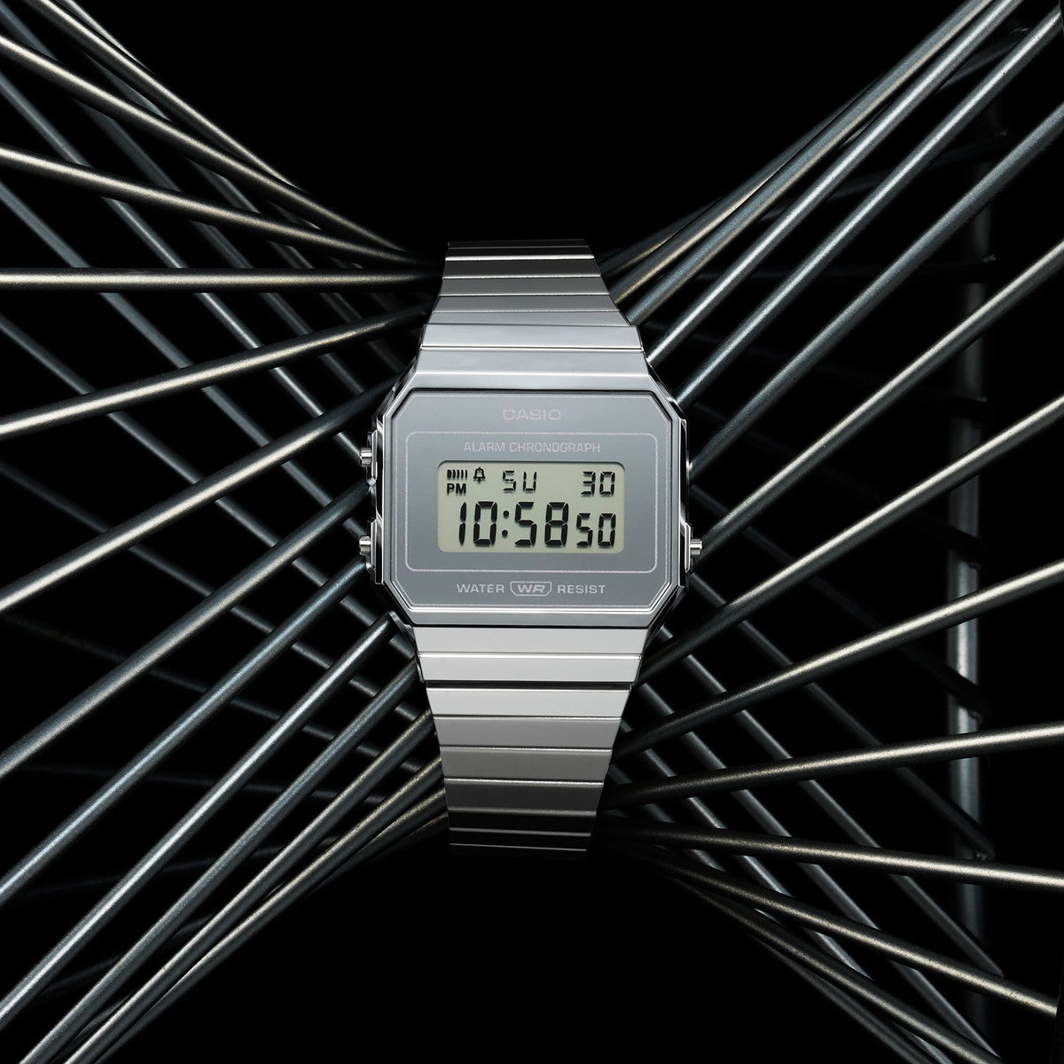 CASIO VINTAGE Mod. ICONIC SLIM SILVER