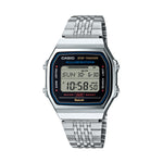 CASIO VINTAGE Mod. SILVER -BLUETOOTH® SMARTPHONE LINK w. built-in accelerometer senses body movements + steps counter WATCHES