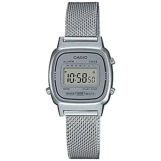 CASIO VINTAGE GENT SILVER MESH WATCHES CASIO Dark Gray