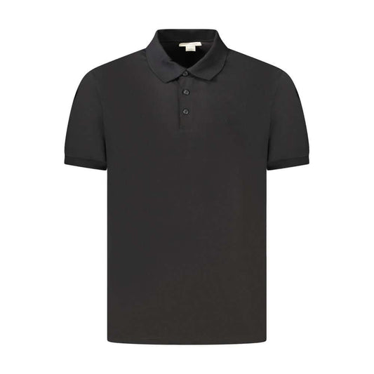 Calvin Klein Black Cotton Men Polo Shirt