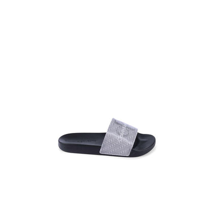 Calvin Klein Black Polyurethane Sandals for women, model YW0YW014030GN, made of 100% thermoplastic polyurethane, size 35